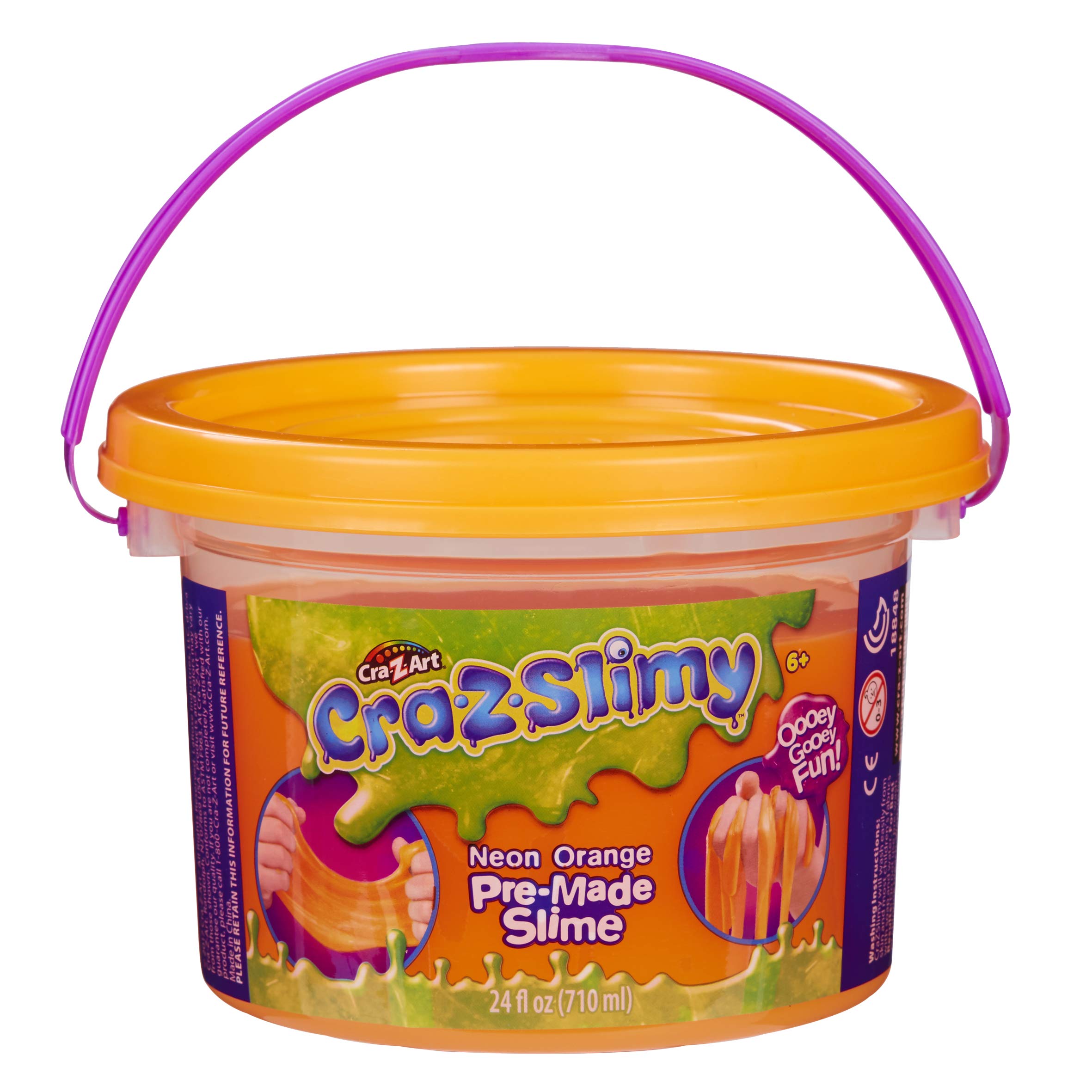 Cra-Z-Art Cra-Z-Slimy Neon Premade Slime Goop - Large 24 Ounce